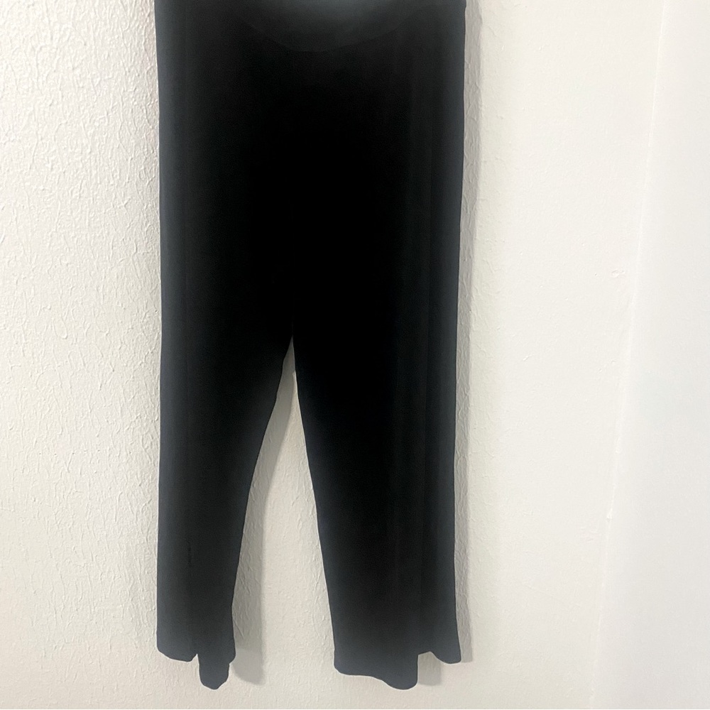 Coldwater Creek Women’s Stretch Capri Wide Leg Pants Size PSM Black